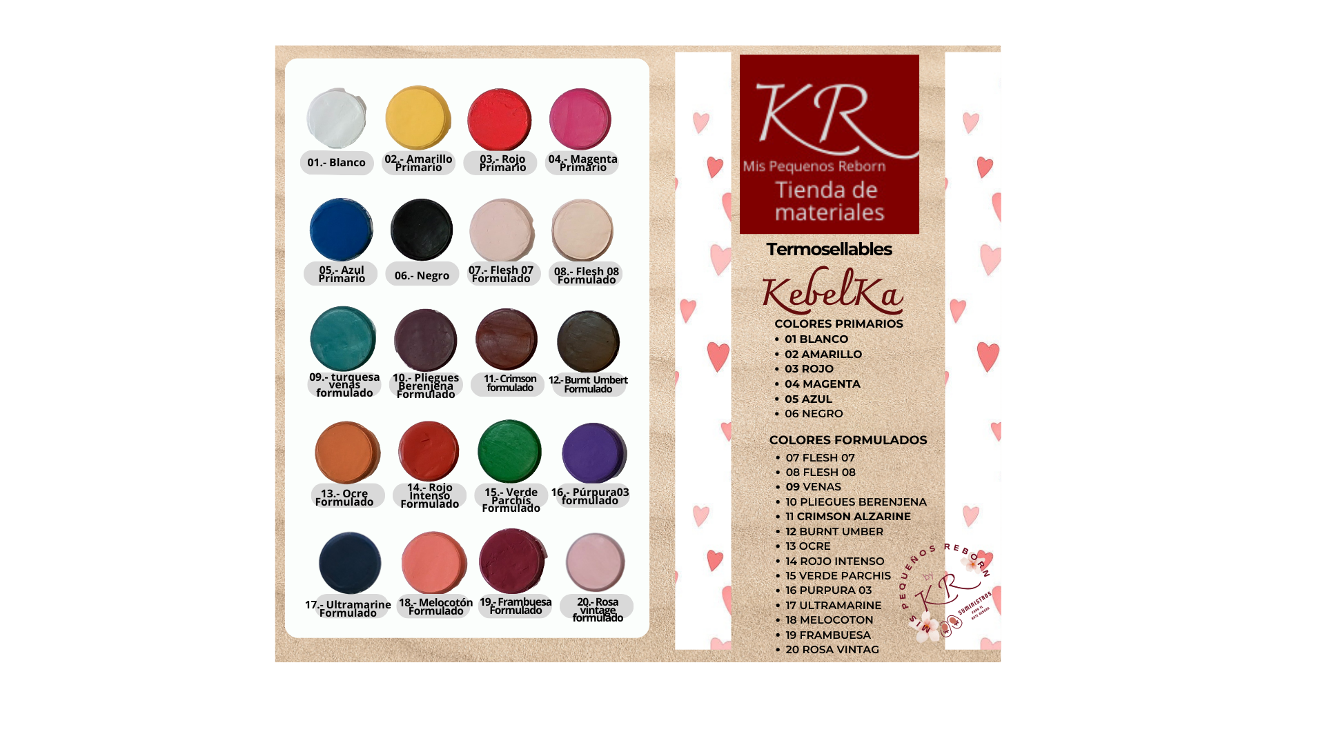 Tienda On Line de materiales y suministros para el arte reborn